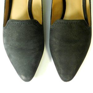 Franco Sarto: Simona Black Leather Flats - 7.5